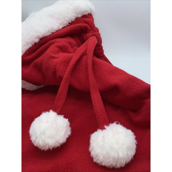 Pottery Barn Garrick Large Red Fleece Santa Bag Sack Christmas Stocking 40 X 33 - Picture 7 of 12